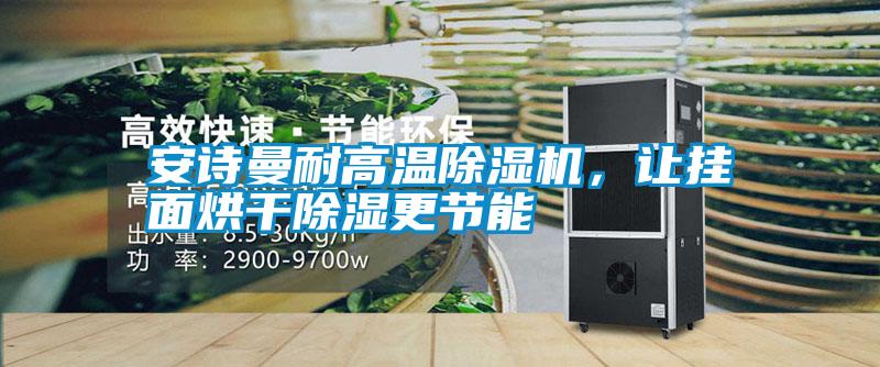 安詩曼耐高溫除濕機，讓掛面烘干除濕更節(jié)能