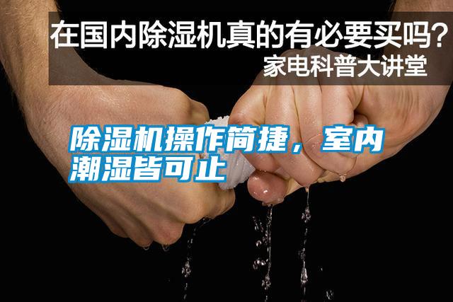 除濕機(jī)操作簡捷，室內(nèi)潮濕皆可止