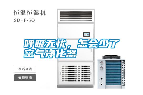 呼吸無憂，怎會少了空氣凈化器