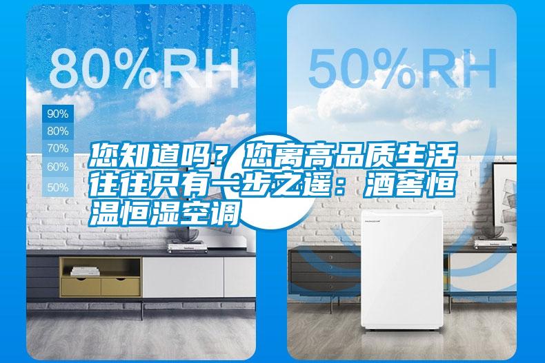 您知道嗎？您離高品質(zhì)生活往往只有一步之遙：酒窖恒溫恒濕空調(diào)