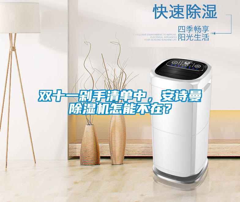 雙十一剁手清單中，安詩曼除濕機(jī)怎能不在？