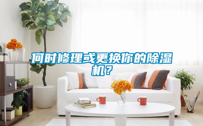 何時修理或更換你的除濕機?