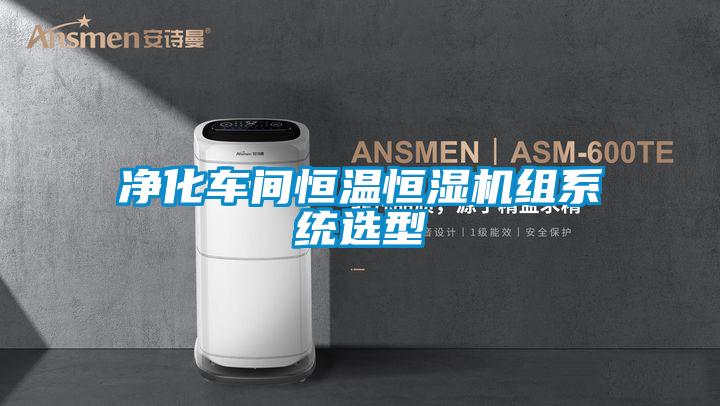 凈化車(chē)間恒溫恒濕機(jī)組系統(tǒng)選型