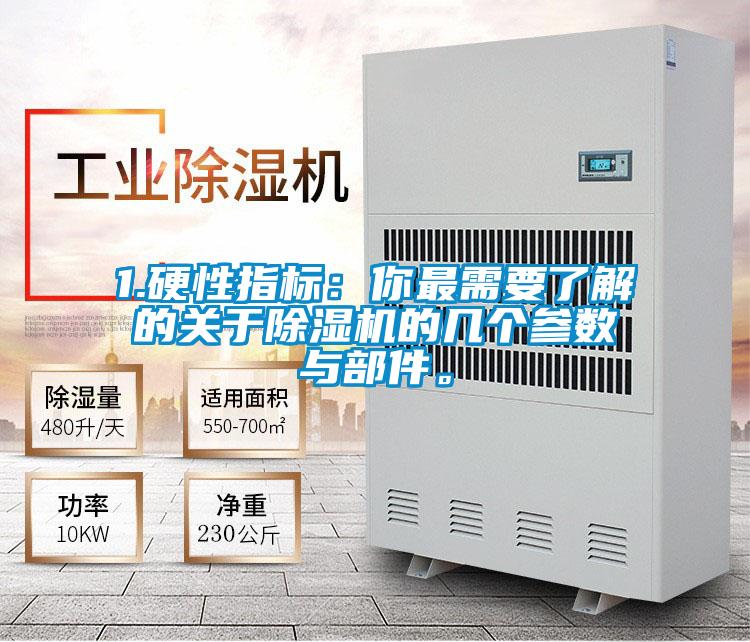 1.硬性指標(biāo)：你最需要了解的關(guān)于除濕機的幾個參數(shù)與部件。
