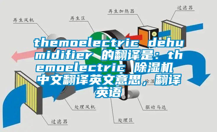 themoelectric dehumidifier 的翻譯是：themoelectric 除濕機 中文翻譯英文意思，翻譯英語