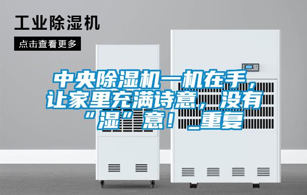 中央除濕機(jī)一機(jī)在手，讓家里充滿(mǎn)詩(shī)意，沒(méi)有“濕”意！_重復(fù)
