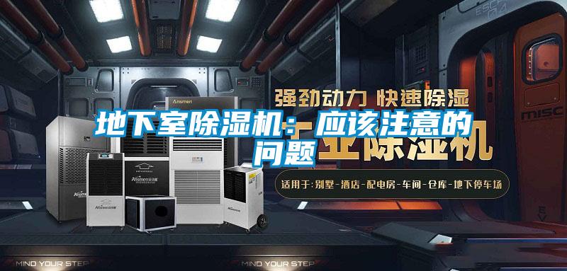 地下室除濕機：應該注意的問題