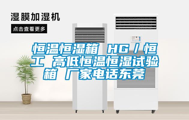 恒溫恒濕箱 HG/恒工 高低恒溫恒濕試驗箱 廠家電話東莞
