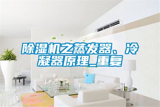 除濕機之蒸發器、冷凝器原理_重復